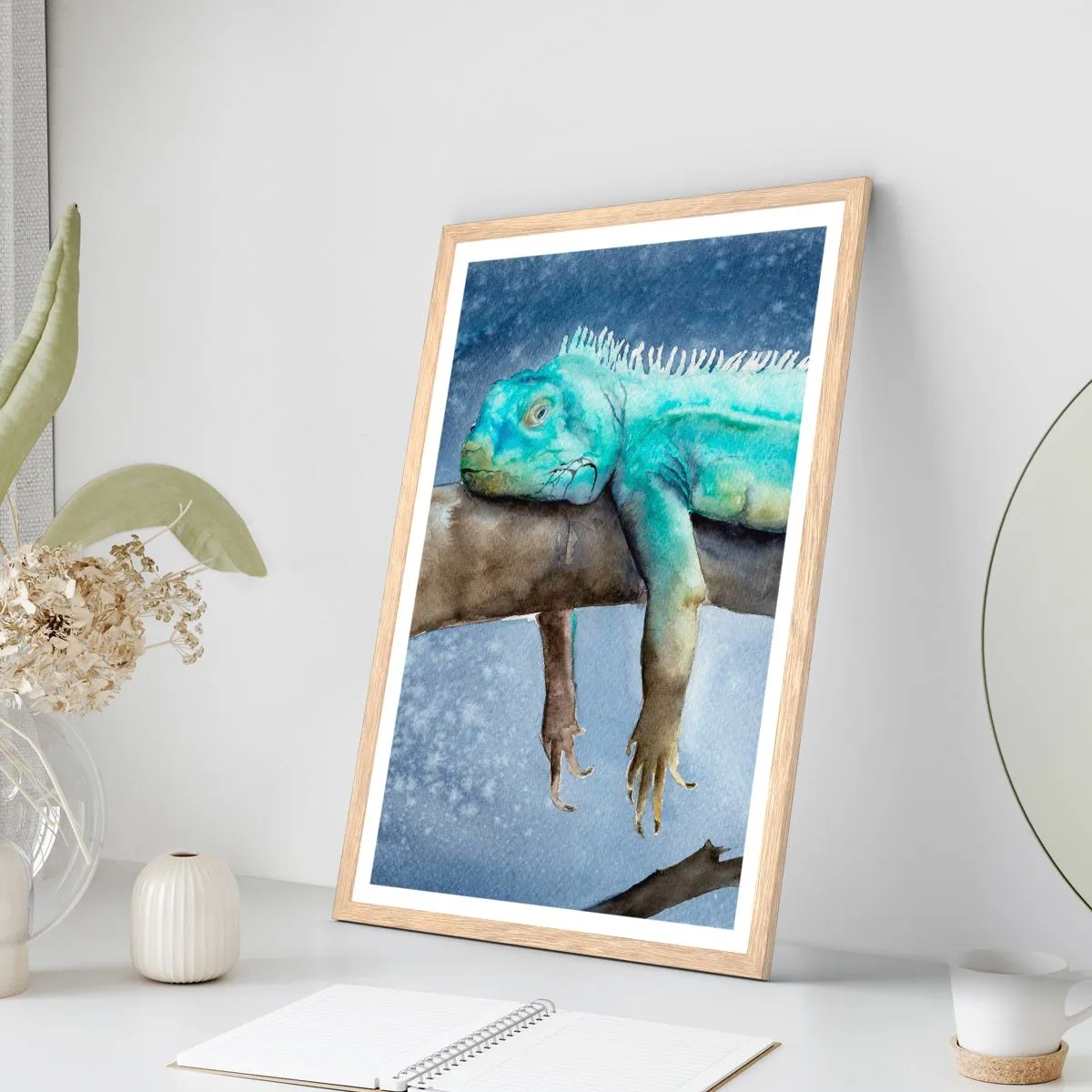 Een poster in een licht eiken lijst - Het is goed! - 70x100 cm