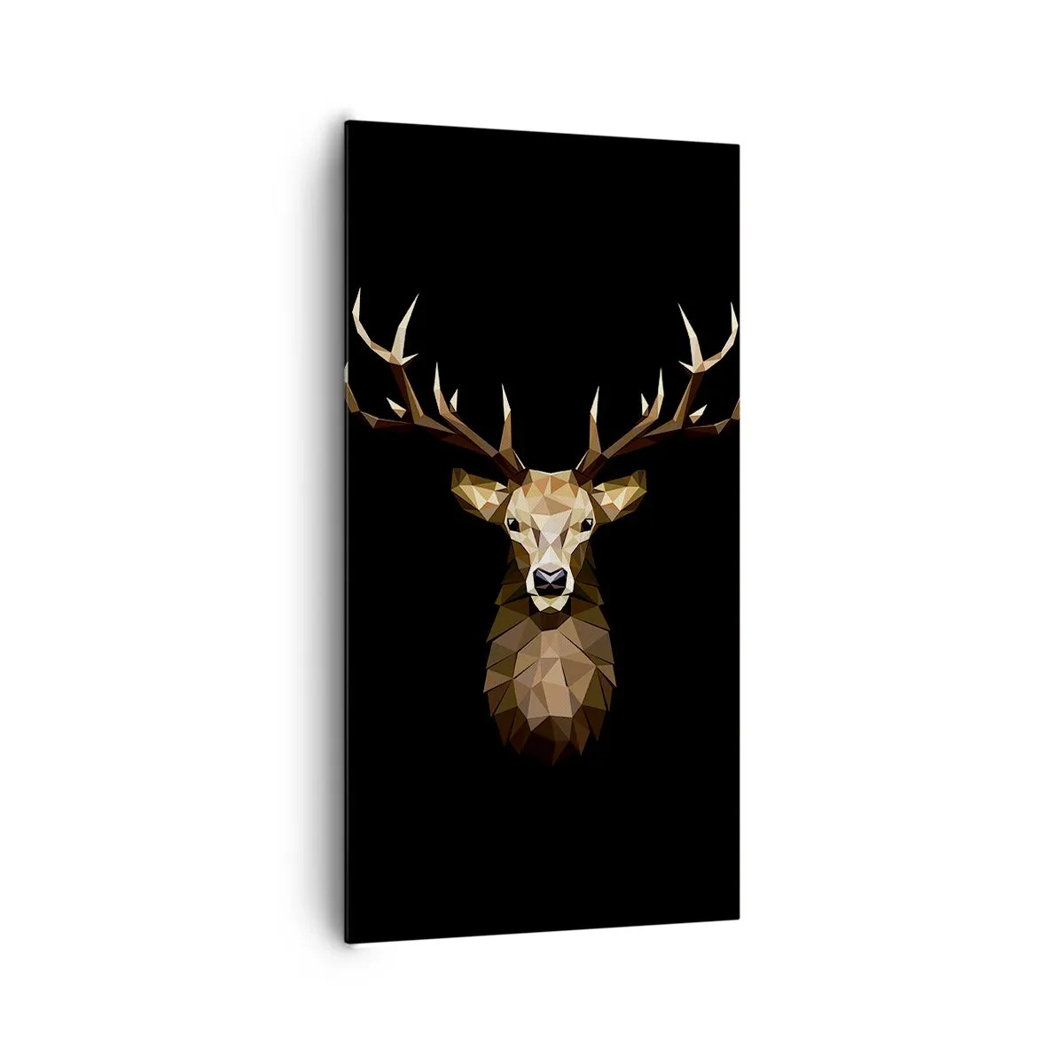 Schilderen op canvas - Kubistische herten - 65x120 cm