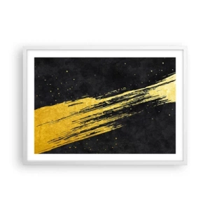 Poster in een witte lijst - Spring in hyperruimte - 70x50 cm