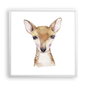 Poster in een witte lijst - De aard van onschuld - 60x60 cm