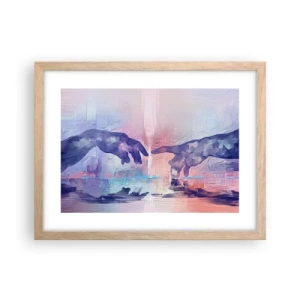 Een poster in een licht eiken lijst - Goddelijke levensvonk - 40x30 cm