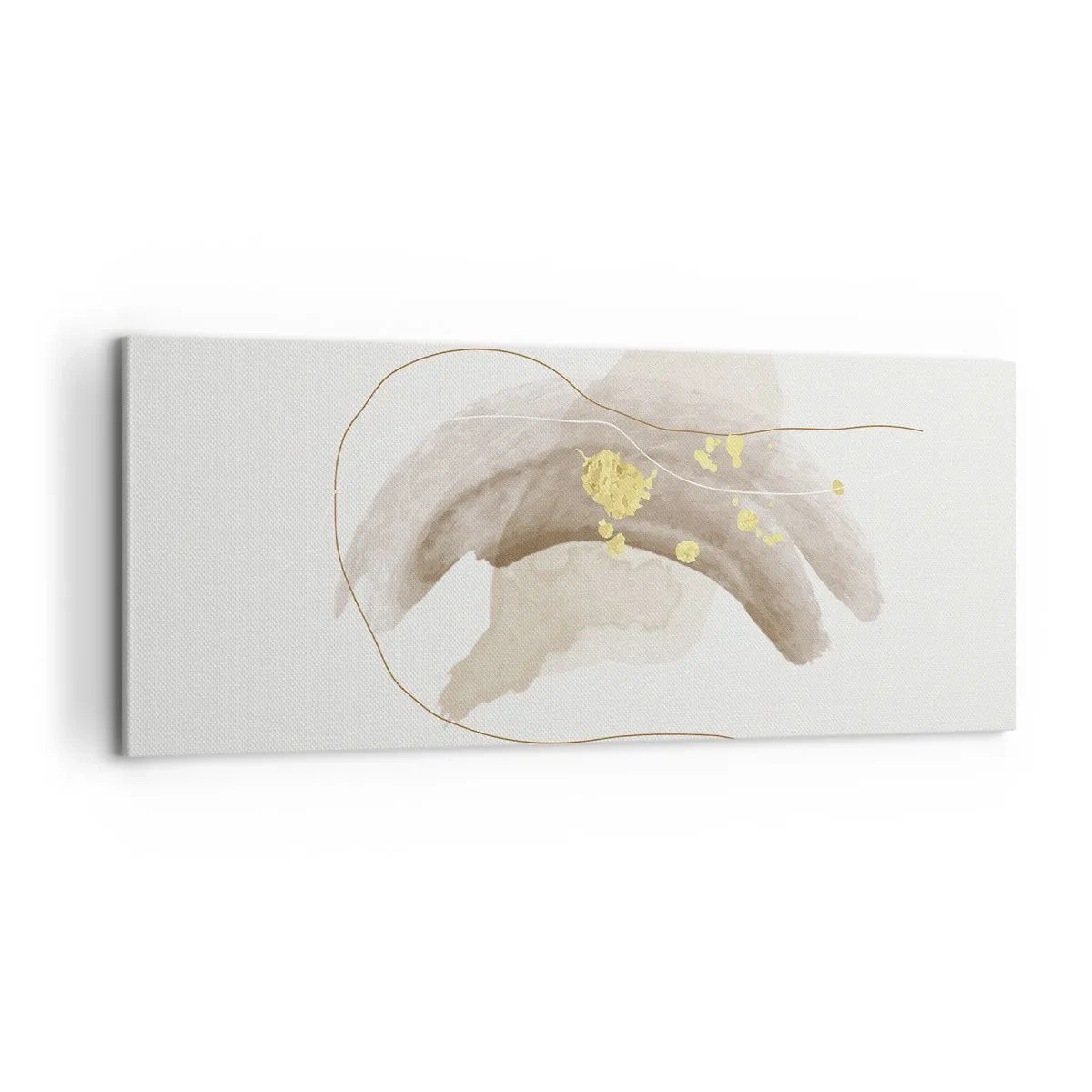 Schilderen op canvas - Ontmoet in de ruimte - 100x40 cm