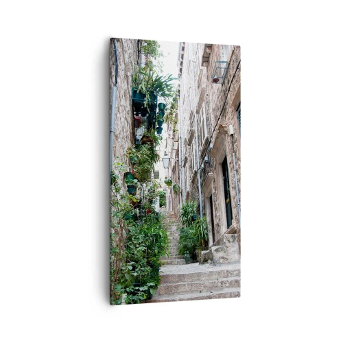 Schilderen op canvas - Charme van de oude stad - 55x100 cm