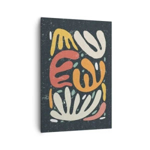 Schilderen op canvas - Compositie – ik sta op het punt je te pakken te krijgen - 70x100 cm