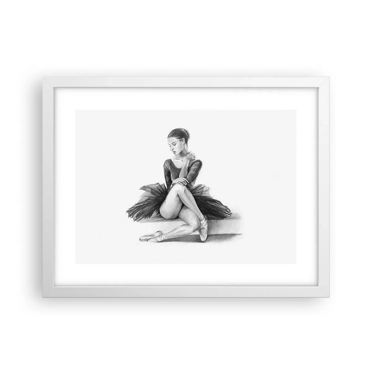 Poster in een witte lijst - Betoverd door de dans - 40x30 cm