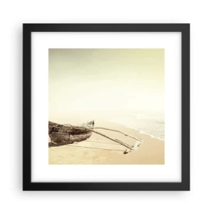 Poster in een zwarte lijst - Geheugen van de Stille Zuidzee - 30x30 cm