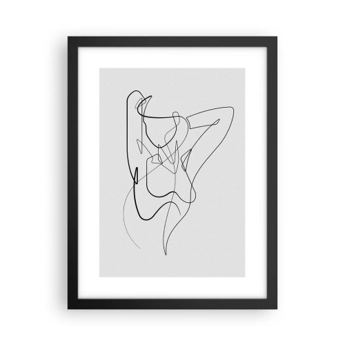 Poster in een zwarte lijst - Zoals je echt bent… - 30x40 cm
