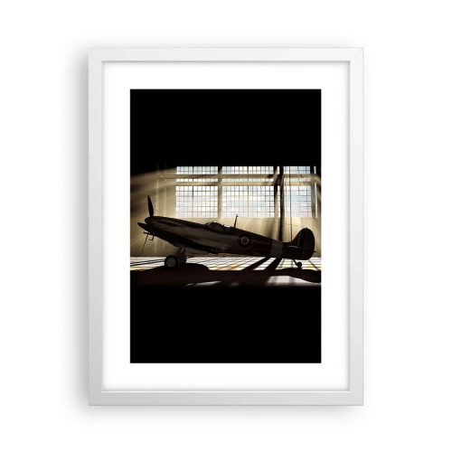 Poster in een witte lijst - De rust van een krijger - 30x40 cm