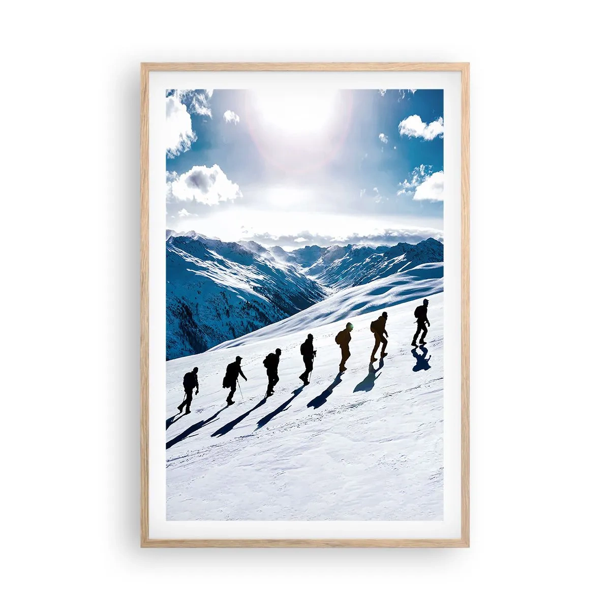 Een poster in een licht eiken lijst - Het team van de veroveraars - 61x91 cm