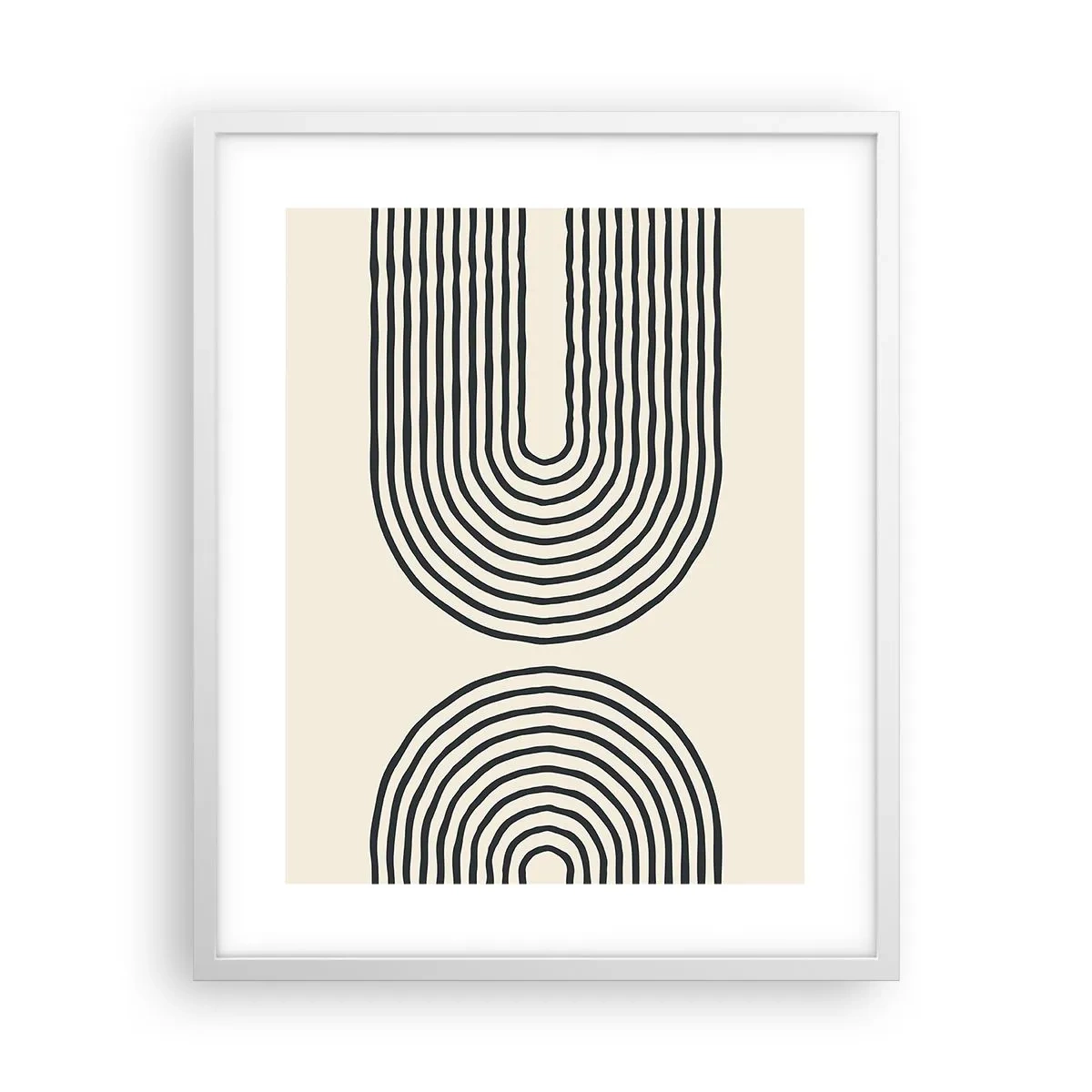 Poster in een witte lijst - In een ogenblik ... - 40x50 cm