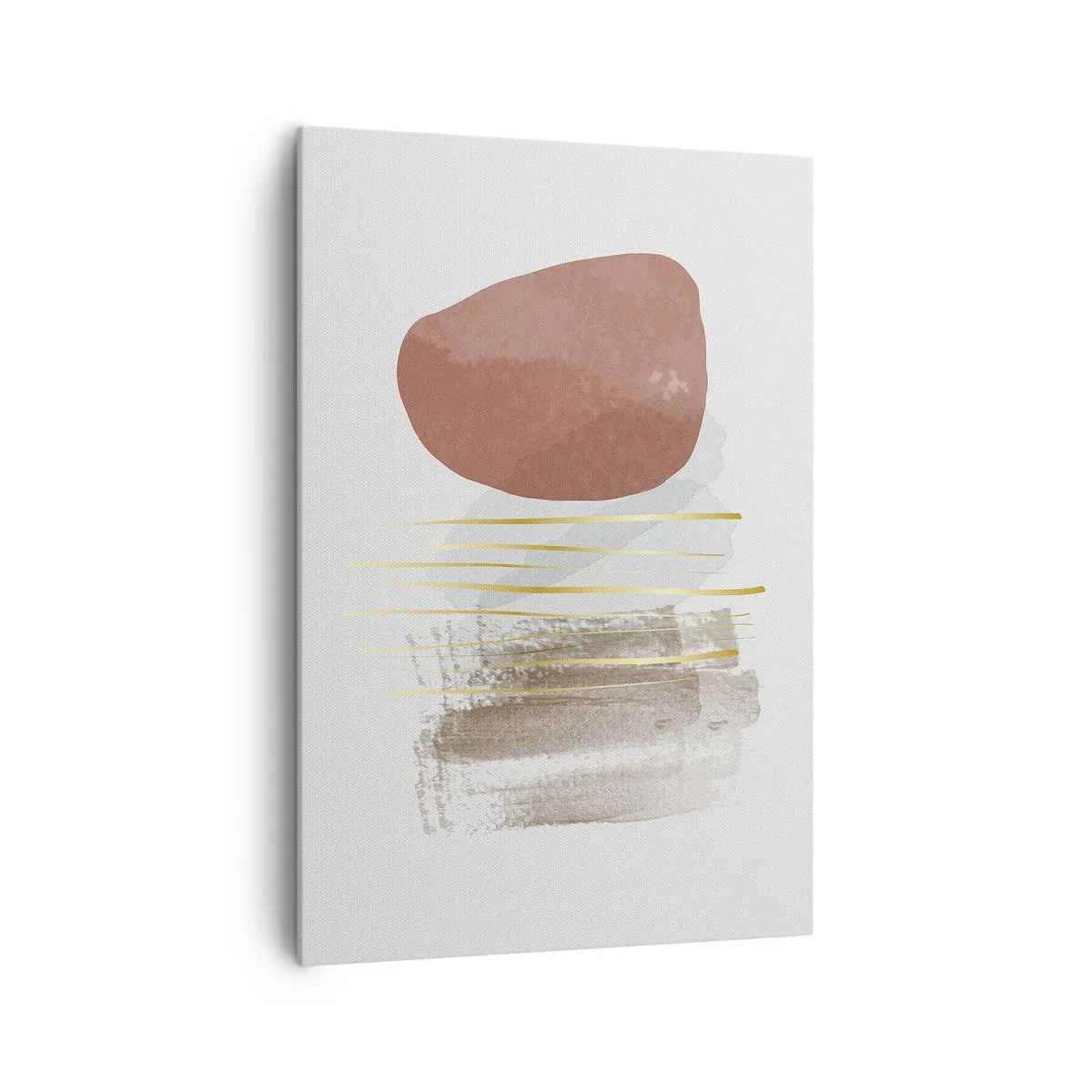 Schilderen op canvas - Abstracte zuilengalerij - 70x100 cm