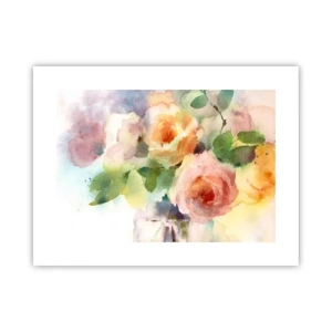 Poster - Delicaat als aquarel - 40x30 cm