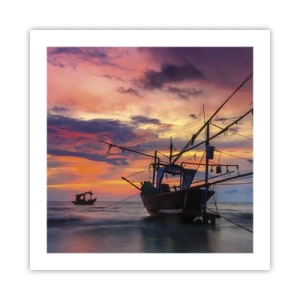 Poster - Exotische avond - 50x50 cm