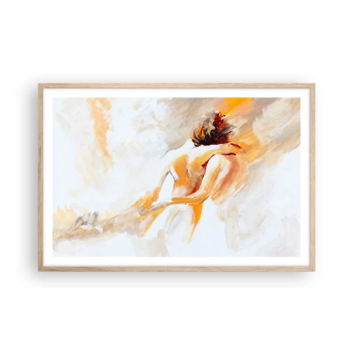 Een poster in een licht eiken lijst - In de lucht van nabijheid - 91x61 cm