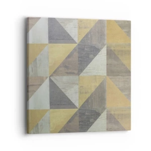 Schilderen op canvas - Op de hoek van de driehoek - 40x40 cm