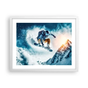 Poster in een witte lijst - Extreme emoties - 50x40 cm