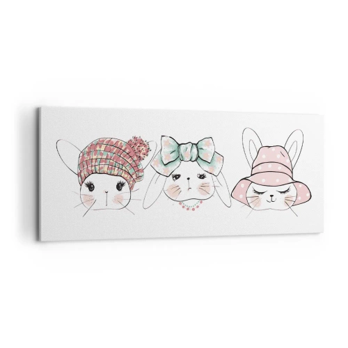 Schilderen op canvas - Peinzend, verdrietig, tevreden - 100x40 cm