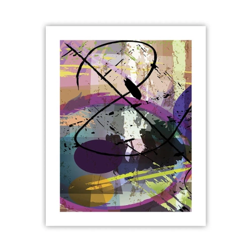 Poster - Je kunt rechtdoor of rondom - 40x50 cm