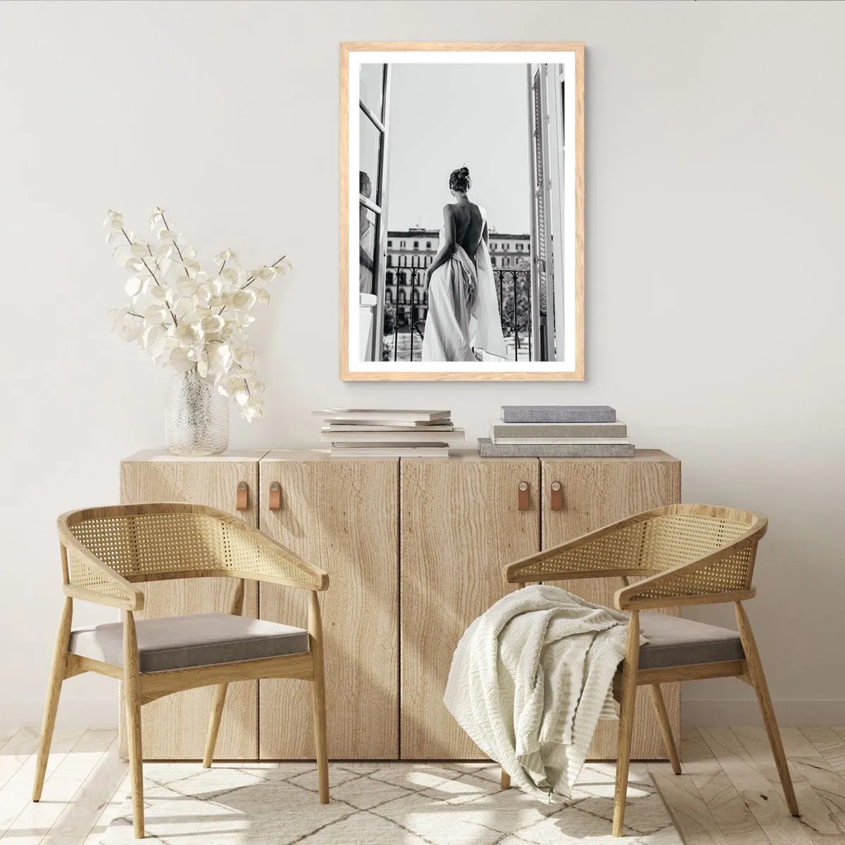 Een poster in een licht eiken lijst - De zintuigen wakker maken - 61x91 cm