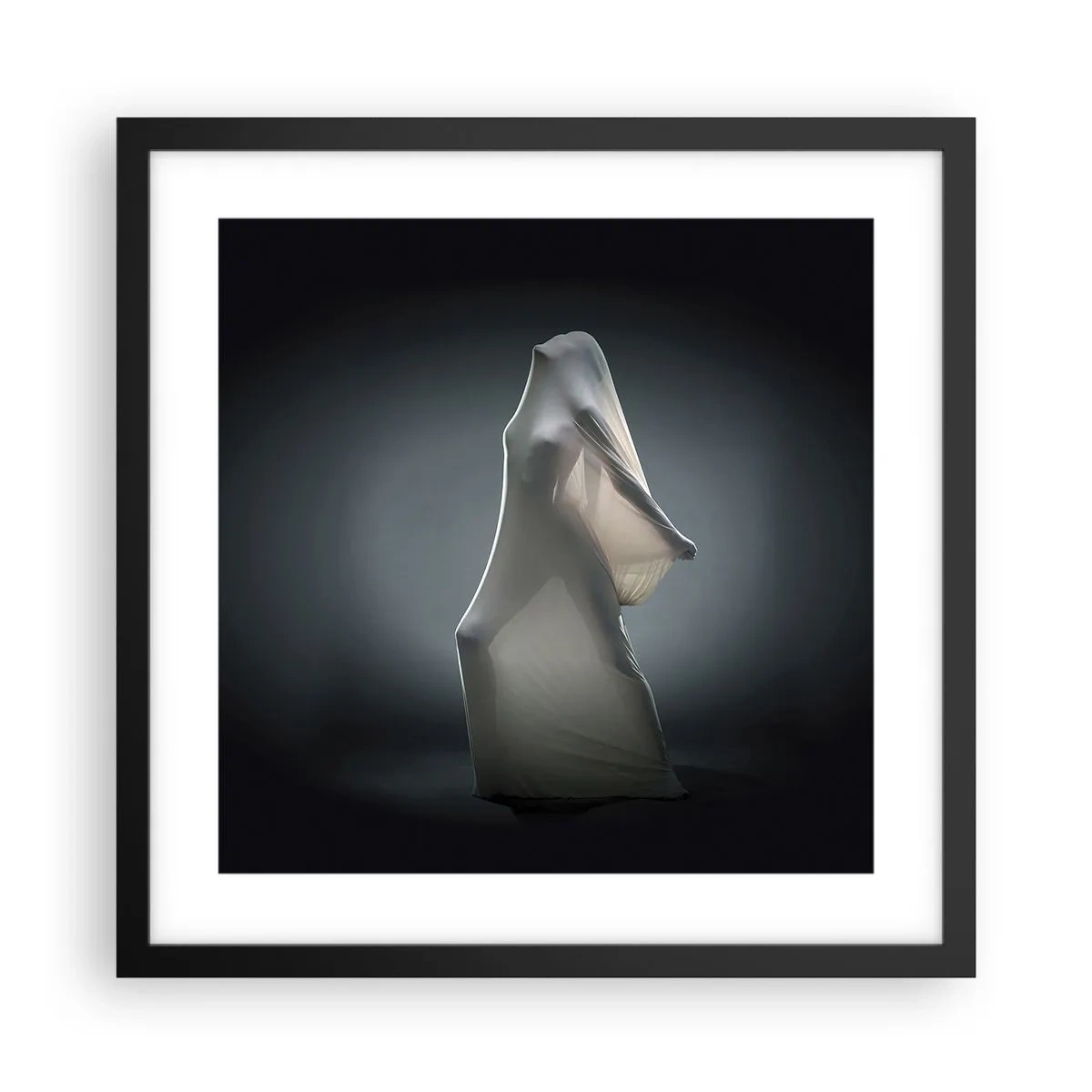 Poster in een zwarte lijst - Verborgen verlangens - 40x40 cm