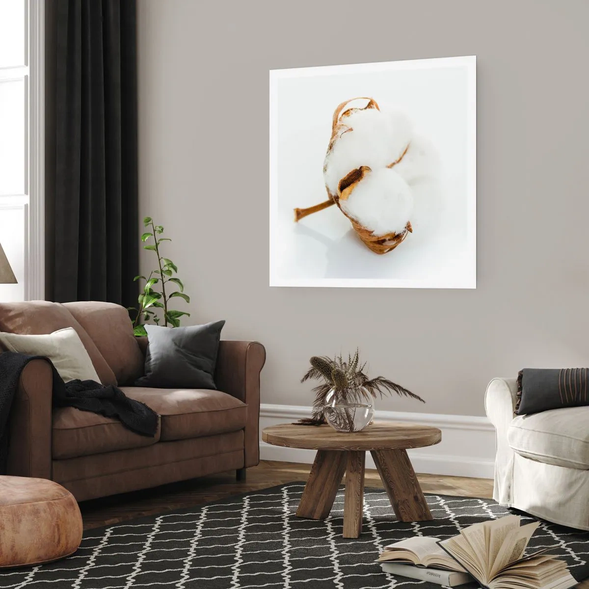 Poster - Zacht van aard - 50x50 cm