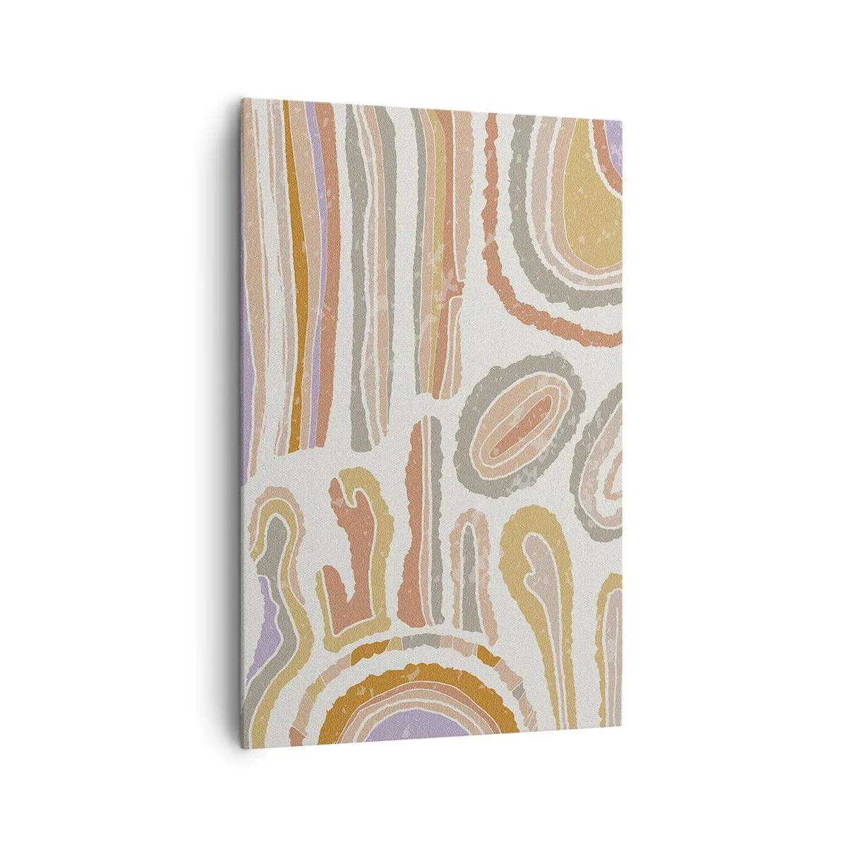 Schilderen op canvas - Kleurrijke doorsneden - 80x120 cm