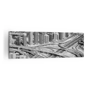Schilderen op canvas - Dubai - de onmogelijke stad - 160x50 cm