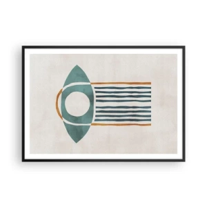 Poster in een zwarte lijst - Tekens en rituelen - 100x70 cm