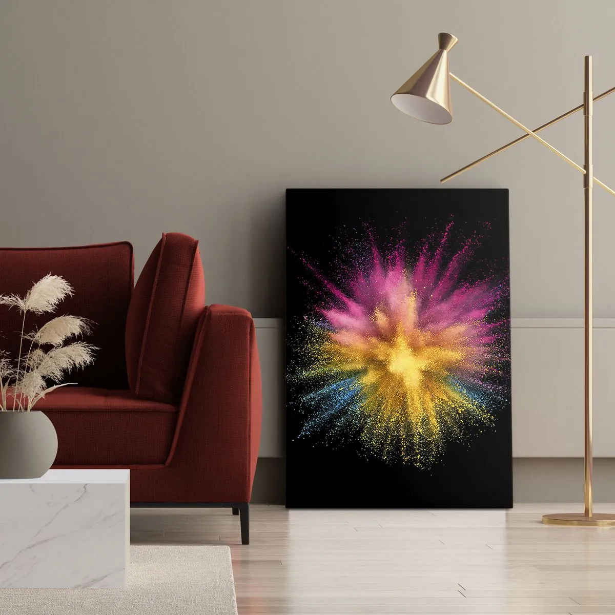 Schilderen op canvas - De geboorte van kleuren - 50x70 cm