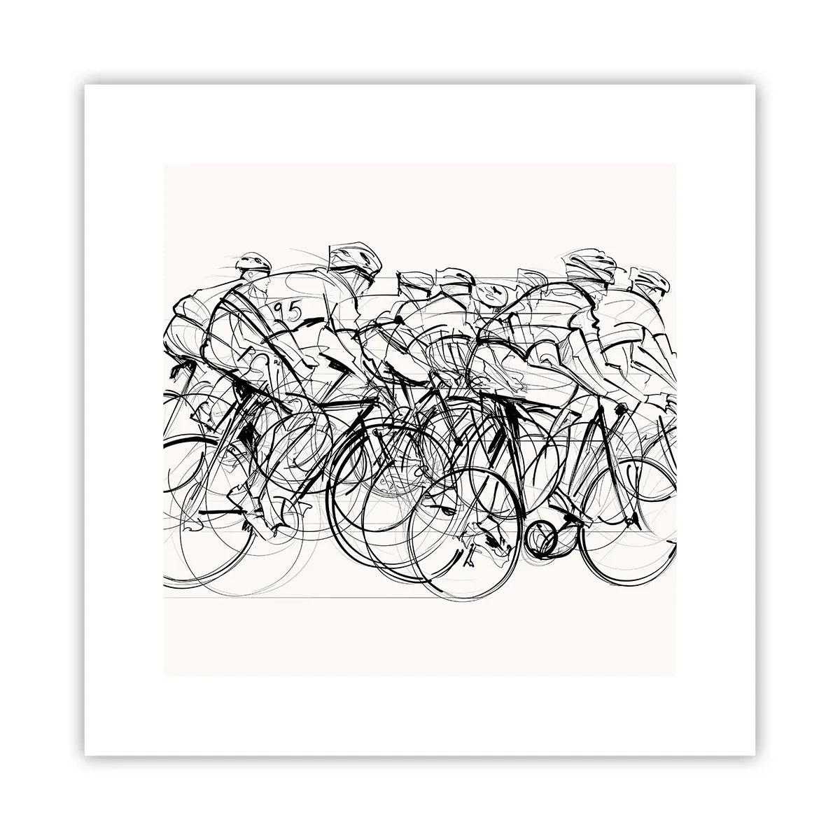 Poster - Samen als team - 30x30 cm