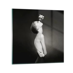 Schilderen op glas - Excentrieke elegantie - 50x50 cm