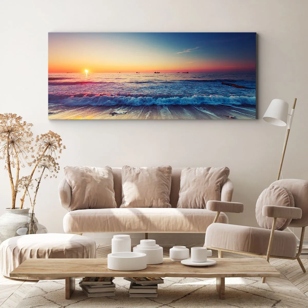 Schilderen op canvas - Hoe zit het met de horizon? - 140x50 cm