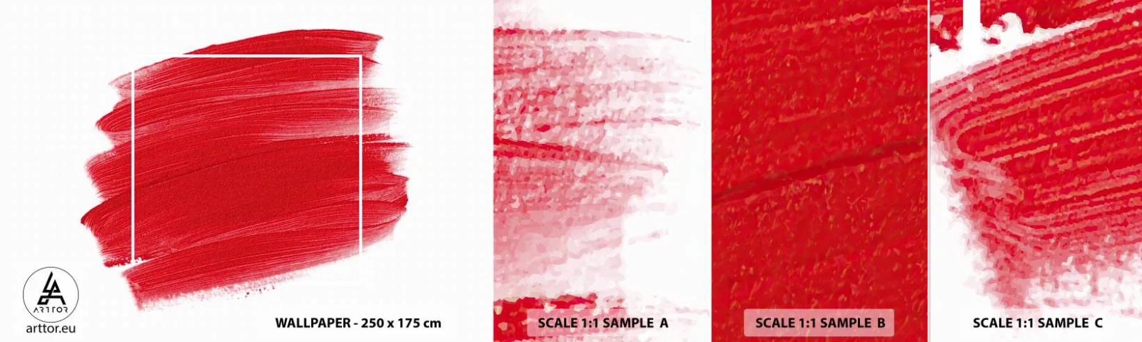 Fotobehang Staaltje Standard Eco - Uit het frame - Abstractie, Deel, Minimalisme - 100x30 cm