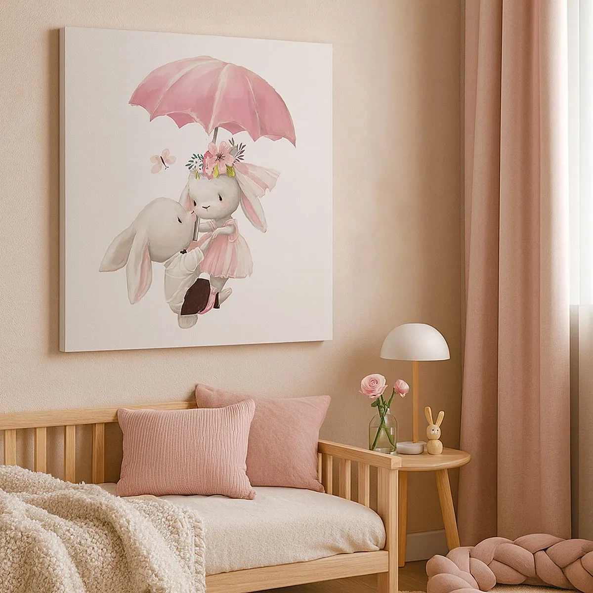 Schilderen op canvas - Dit is liefde - 30x30 cm