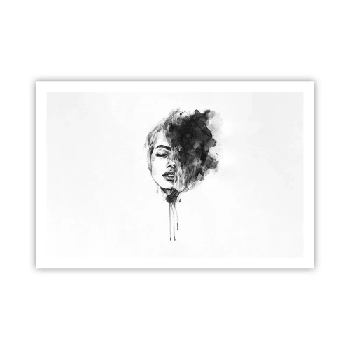Poster - Waar droomt het meisje over? - 91x61 cm