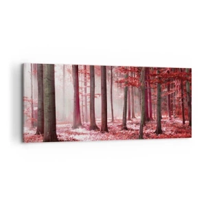 Schilderen op canvas - Rood is net zo mooi - 100x40 cm