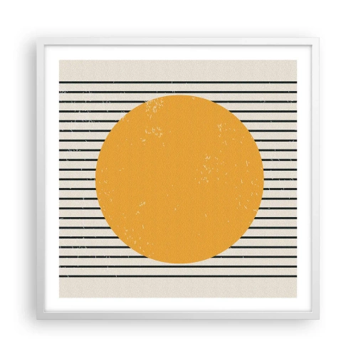Poster in een witte lijst - De kracht van eenvoud - 60x60 cm