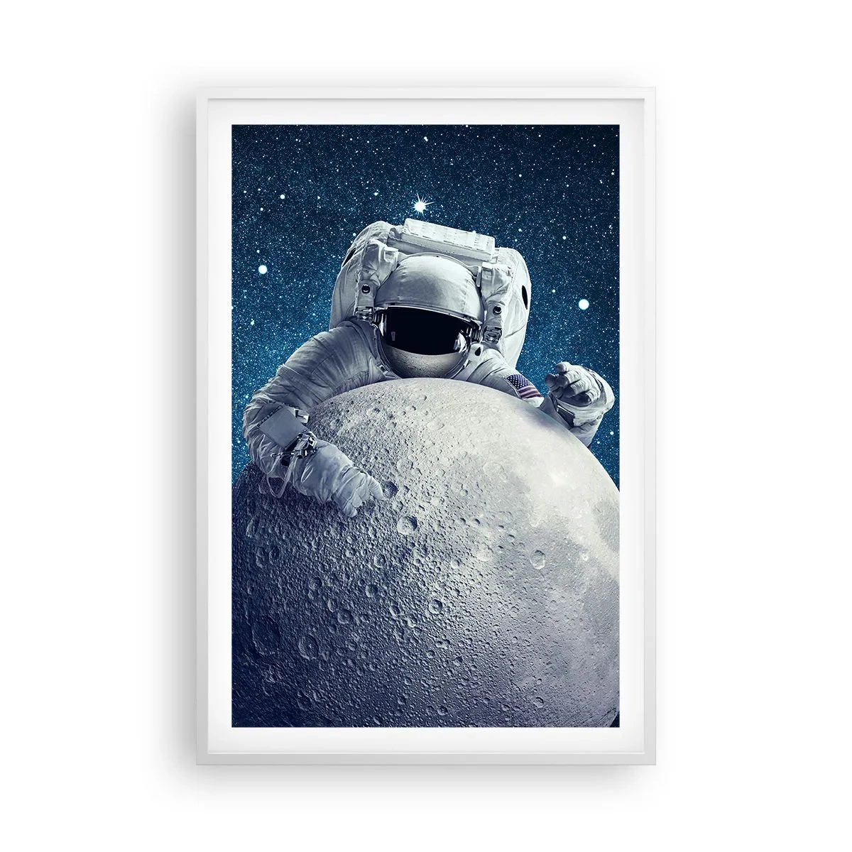 Poster in een witte lijst - Ruimte grappenmaker - 61x91 cm