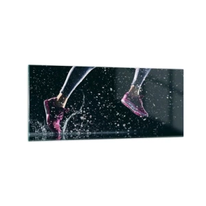 Schilderen op glas - Hoeveel kracht in de benen - 120x50 cm