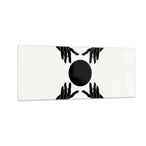Schilderen op glas - Geheim teken - 100x40 cm
