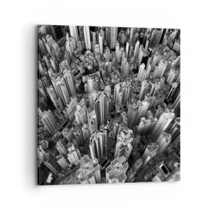 Schilderen op canvas - Nog steeds hoger en hoger - 70x70 cm