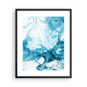 Poster in een zwarte lijst - Blauw Concert - 40x50 cm