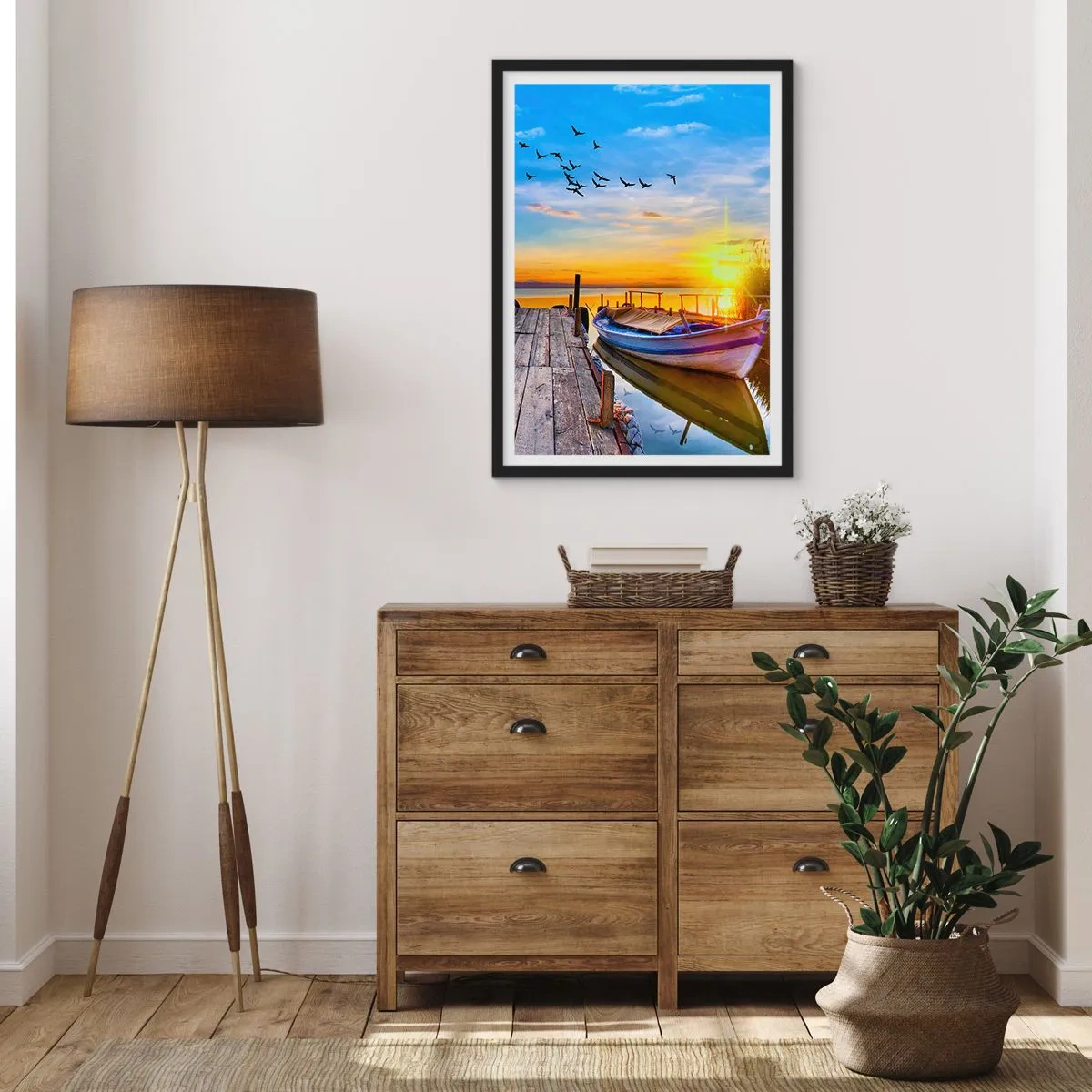 Poster in een zwarte lijst - Ik zie je morgen - 70x100 cm