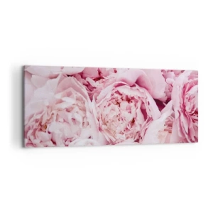 Schilderen op canvas - Knuffelend en geurig - 100x40 cm