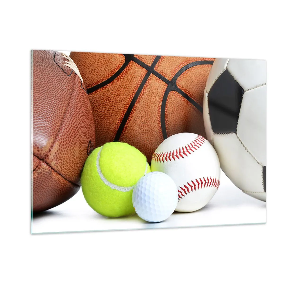 Schilderen op glas - Voetbal verbindt ons! - 120x80 cm