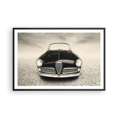 Poster in een zwarte lijst - Je moet gewoon van me houden - 91x61 cm