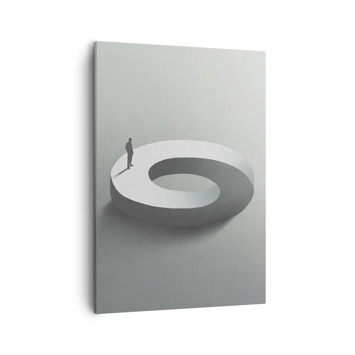 Schilderen op canvas - En wees hier slim - 50x70 cm