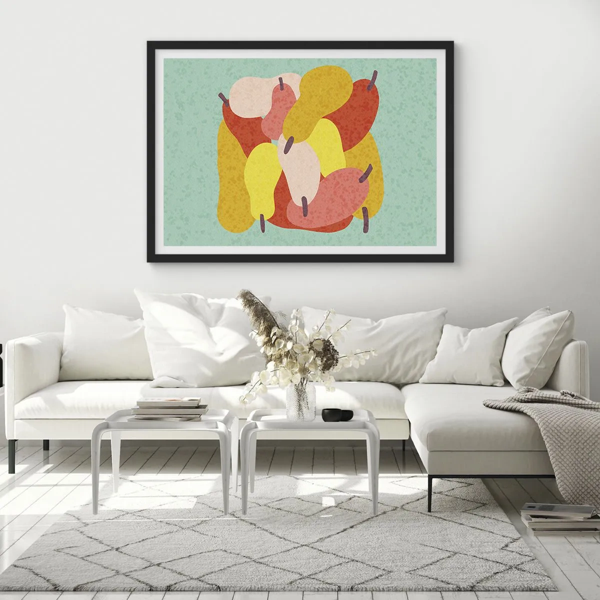 Poster in een zwarte lijst - Probeer de zomerzon - 70x50 cm