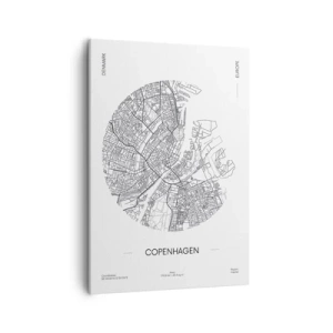 Schilderen op canvas - Anatomie van Kopenhagen - 50x70 cm