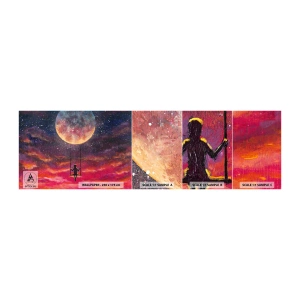 Fotobehang Monster Zelfklevend Deluxe Sticker - Droom - Abstractie, Fantasie, Maan - 100x30 cm